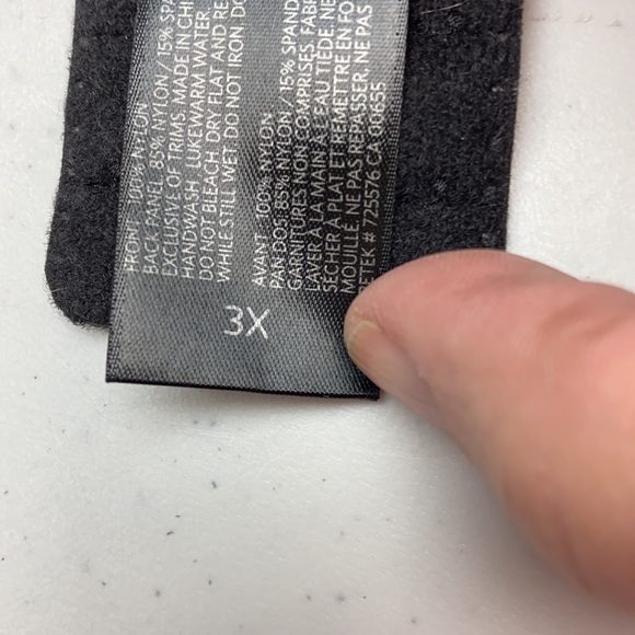 AG PNK/BLK Garter Belt, 3X.  13H - Picture 5 of 6